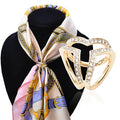 Factory Fashion Heart Shape Alloy Rhinestone Belt Buckles for Craft Clothes