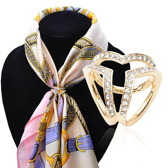 Factory Fashion Heart Shape Alloy Rhinestone Belt Buckles for Craft Clothes