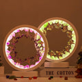 Wholesale Natural Crystal Crystal Tree Circular Atmosphere Lamp Crystal Raw Stone Home Lighting
