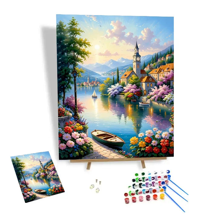 High Quality Diy Paint by Numbers Kits Wholesale for Adults Landscape Paint by Numbers Home Decor
