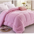 Double-Sided Heavy Sherpa Comforter Home Winter Warm Soft Fleece Queen Size Bed Quilt