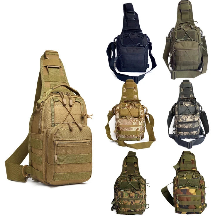 Tactical Shoulder Bag Men Hiking Backpack Nylon Outdoor Hunting Camping Fishing Molle Trekking Chest Sling Bag