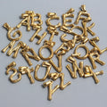 Fashion Jewelry Pendants Necklace 18k Gold Plated Stainless Steel Alphabet Charms Initial Letter Pendant for DIY
