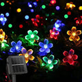 8 Lighting Modes Solar String Flower Lights Outdoor Waterproof 50 LED Fairy Light Decorations for Garden Christmas