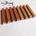 PVC Grooved Wood Plastic Bamboo Fibre Panel Fluted WPC Designs for Interior Office Ceiling Wall Cladding Exterior Application