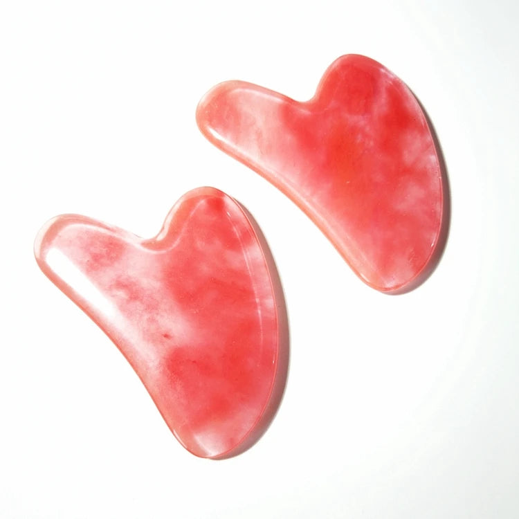 DIY Butterfly Style Gua Sha Jade Watermelon Quartz Plate Gua Sha-tool