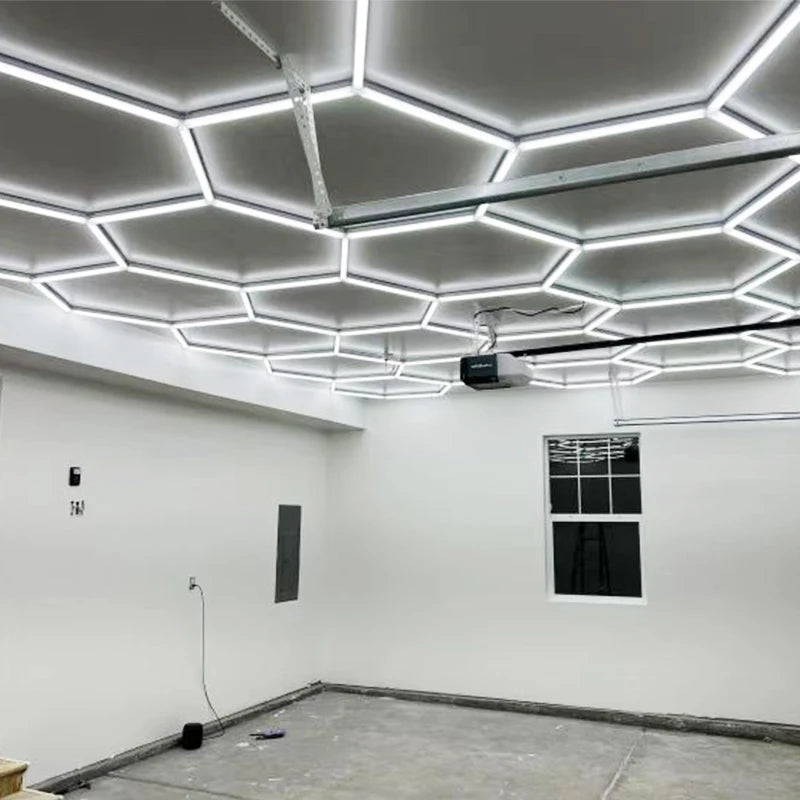 LED Work Light Detailing Light Hexagon Shape Customizable for Auto Repair Shop