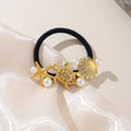 Dazan New HOT 18k Gold Plated Stainless Steel French Rococo Palace Wind Pearl Shell Starfish Hair Accessories Holiday Lady Gift