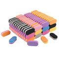 50pcs/lot Mini Sponge Nail File 100/180 Colorful Nail Buffer Double Sided Sanding Buffer Cuticle Remover Pedicure Manicure Files