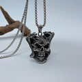 Wholesale Fashion Retro Skull Pendant Stainless Steel Necklace Chain Men's Hip Hop Vintage Jewelry Necklace for Men