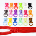 Meetee ZT107 20# Garment Accessories Resin Zipper Pull Colored Zipper Pulls Pen Case Pull Large Sliders for Resin Zippers