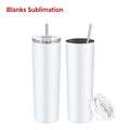 Wholesale Double Wall Stainless Steel 20oz Sublimation Blanks Skinny Tumbler Cups in Bulk