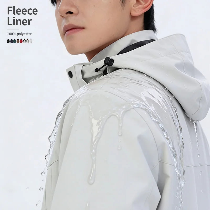 3in1 Winter Jacket Men Clothing Manufacturer Custom Outdoor Work Fleece Waterproof Jacket