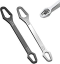 1pc Double-Ended Wrench Self-Tightening Feature 8-22mm Adjustable Torx Spanner Carbon Steel Screw Nuts Repair Ratchet OEM
