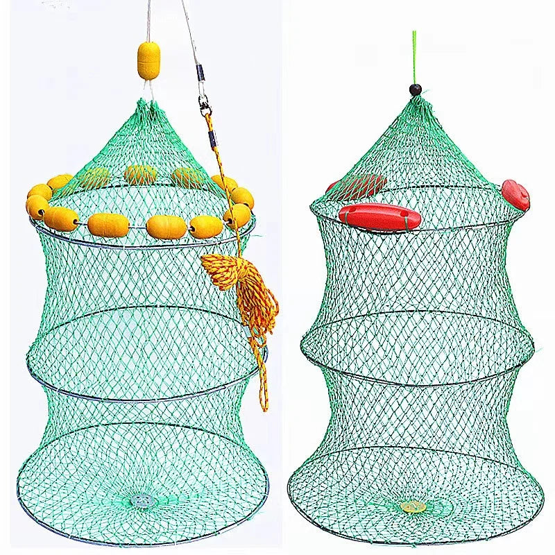 This Fish Basket Adopts Denser Steel Wire Net That Even Small Fish Cannot Run Away Fishing Keep Net