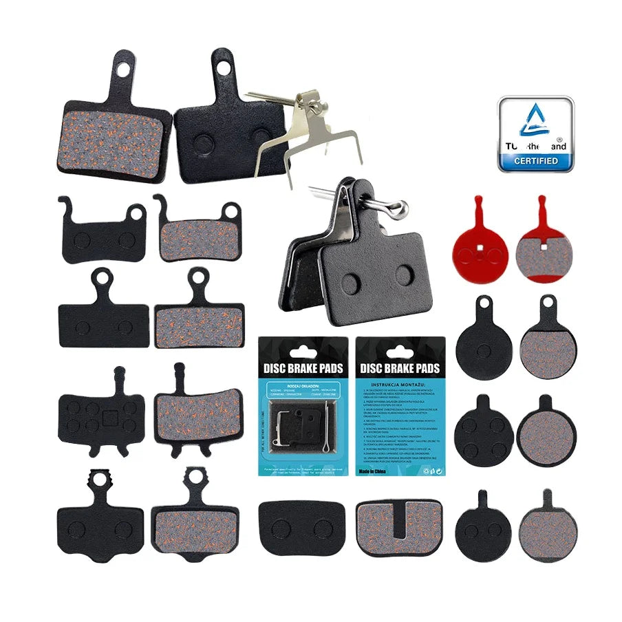 MTB Bicycle Disc Brake Pads Hydraulic Bike Brake Pads with Semi-Metallic Resin for Cycling