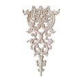 Unpainted Carved Solid Wood Onlay Applique Furniture Decals for Hospital Living Room Wall Door Cabinet Decoration