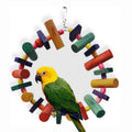 Small Medium-Sized Parrot Attractive Wooden Bird Toy Ring Durable Plastic Swing Play Cage Decorative Accessories Sustainable