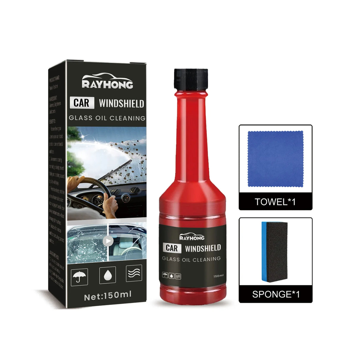 High Quality Car Windshield Cleaner Car Windshield Cleaning Agent for Cleaning Stains Rain and Fog