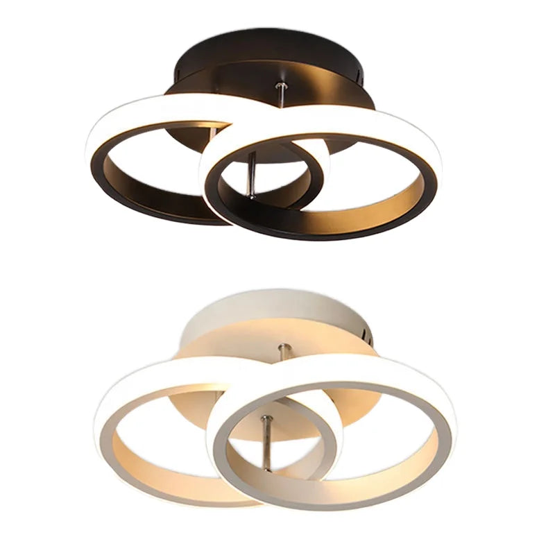 Modern LED Ceiling Lamp for Home Decor Acrylic Cover for Bedroom Foyer Hallway Dining Living Room Switch