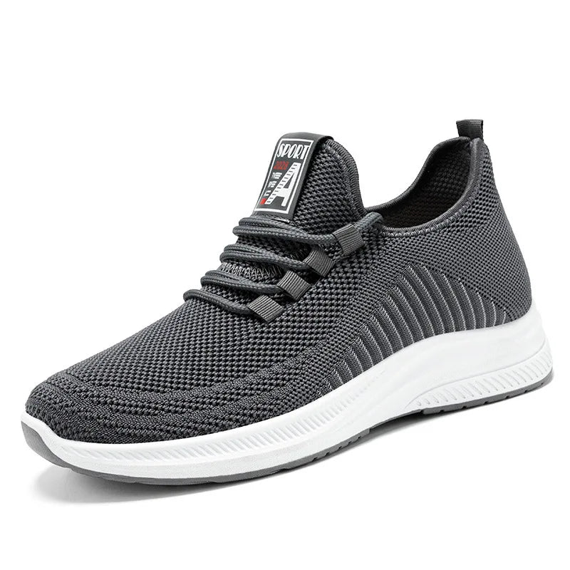 Men's Simple New Sports Shoes Lightweight Non-slip Men's Running Shoes Solid Colour Fashion Comfortable Men's Casual Shoes