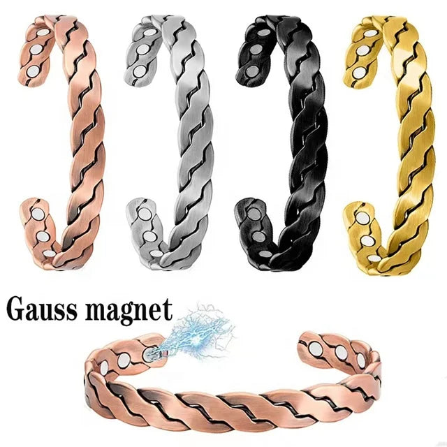 New Arrivals Crystals Jewelry Mix Color Alloy Copper Healing Magnets Crystal Bracelets for Sale