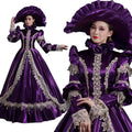 Medieval Victorian  European Court Floor-Length Cosplay Renaissance Middle Age Party Dresses Stage Ball Gown