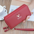 LIOU Good Performance PU Leather Long Style Lady Money Bag Women Wallet