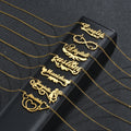 Personalized Letter Name Necklace Romantic Link Chain Custom 18K Gold Plated Stainless Steel Design for Women's Parties Weddings
