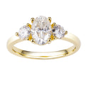 MSR-443 Factory Price Good Quality Wedding Ring Oval Set 2ct 18k Lab Diamond Engagement Ring