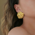 NEW VINTAGE BOHO FASHION FLOWER EARRINGS Dazan Winter INS 18k Gold Plated Hypoallergenic Stainless Steel Mom Gift for Banquet