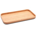 Bamboo Vanity Tray Bathroom Counter Tray Bamboo Tray for Bathroom and Home Decorative Holds Small Items Make up Tissues Candles