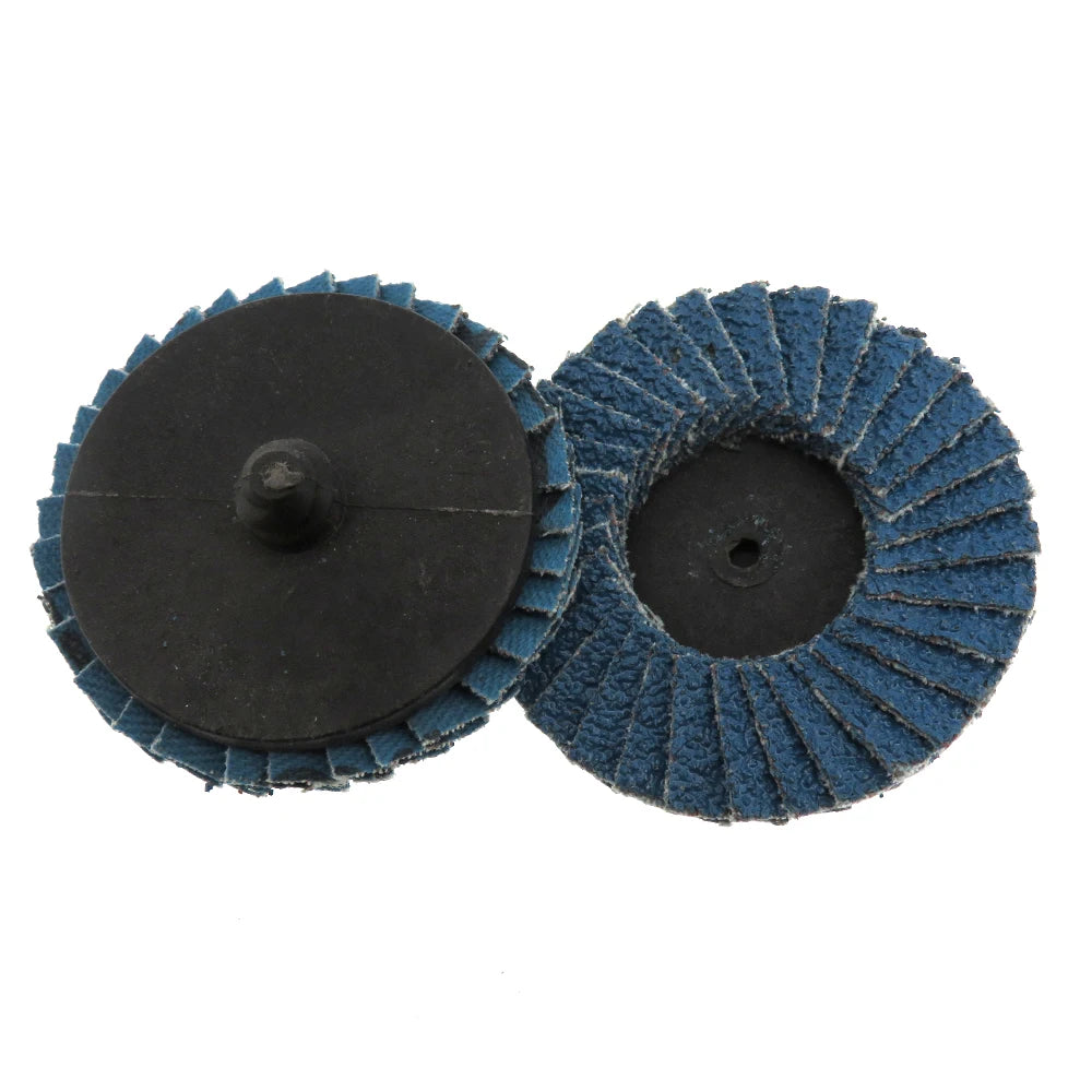 2Inch Roll Lock Grinding Wheel Sanding Disc Abrasive Tools Quick Change Flap Disc for Metal Wood Furniture Surface Polishing