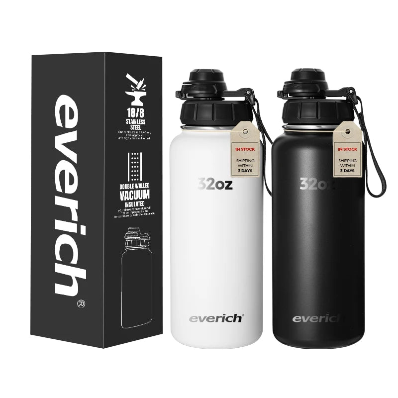 Customized Water Bottle 32oz Hot Cold Insulated Water Bottle Stainless Steel Water Bottle