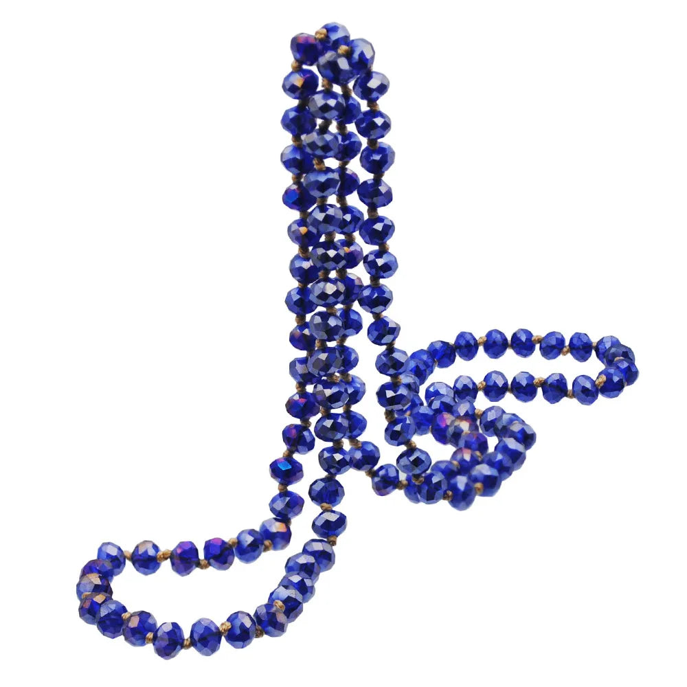 European and American Simplicity Sweater Chain extra Long Crystal Bead Wholesale Long Beaded Necklaces