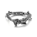 KALEN Men Punk Stainless Steel Vivid Tiger/Leopard/Dragon Design Links Bracelet
