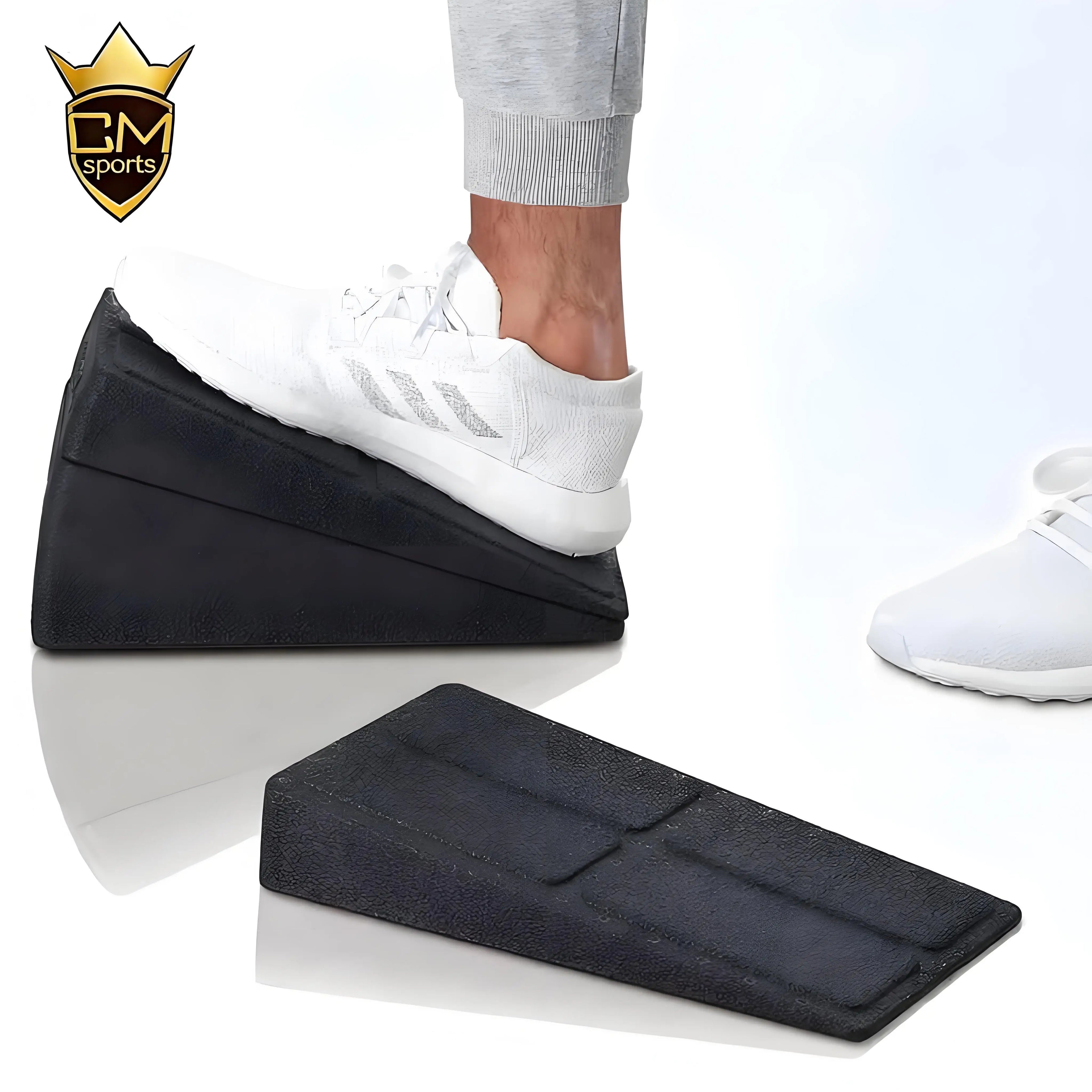 CHENGMO SPORTS 3PCS Eco Slant Board Calf Stretcher Foot Leg Epp Squat Wedge Slant Board Foam with 4 Adjustable Angles