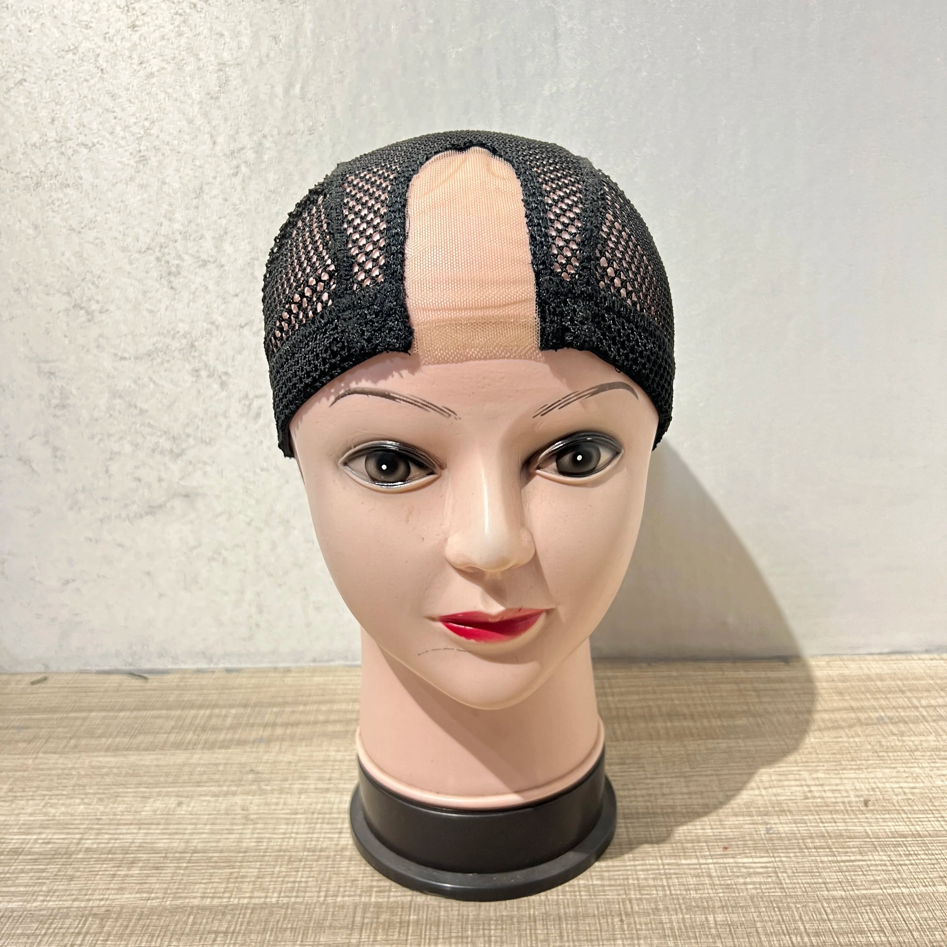 Factory Wholesale U Part Swiss Lace Big Mesh Dome Lace Wig Cap for Making Wig