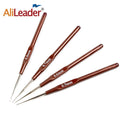 AliLeader Pen Type Coffee Plastic Handle Metal Needle Trumpet Crochet Hook Knitting Tools for Lace Wigs Making MegaBDM