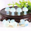 DIY Rose Quartz All Kinds of Gemstone Carving Crafts Crystal Opalite Mushrooms for Home Decoration Wholesale Small Size Natural Love