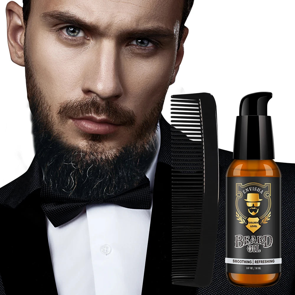 Natural Restore Moisture and Soften Beard Care Oil Beard Growth Softener Moisturizer Oil Serum