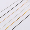 Wholesale Fashion Jewelry Brass Solid 0.8mm Plated Snake Jakotsu Tassels Chain for Women Delicacy Party