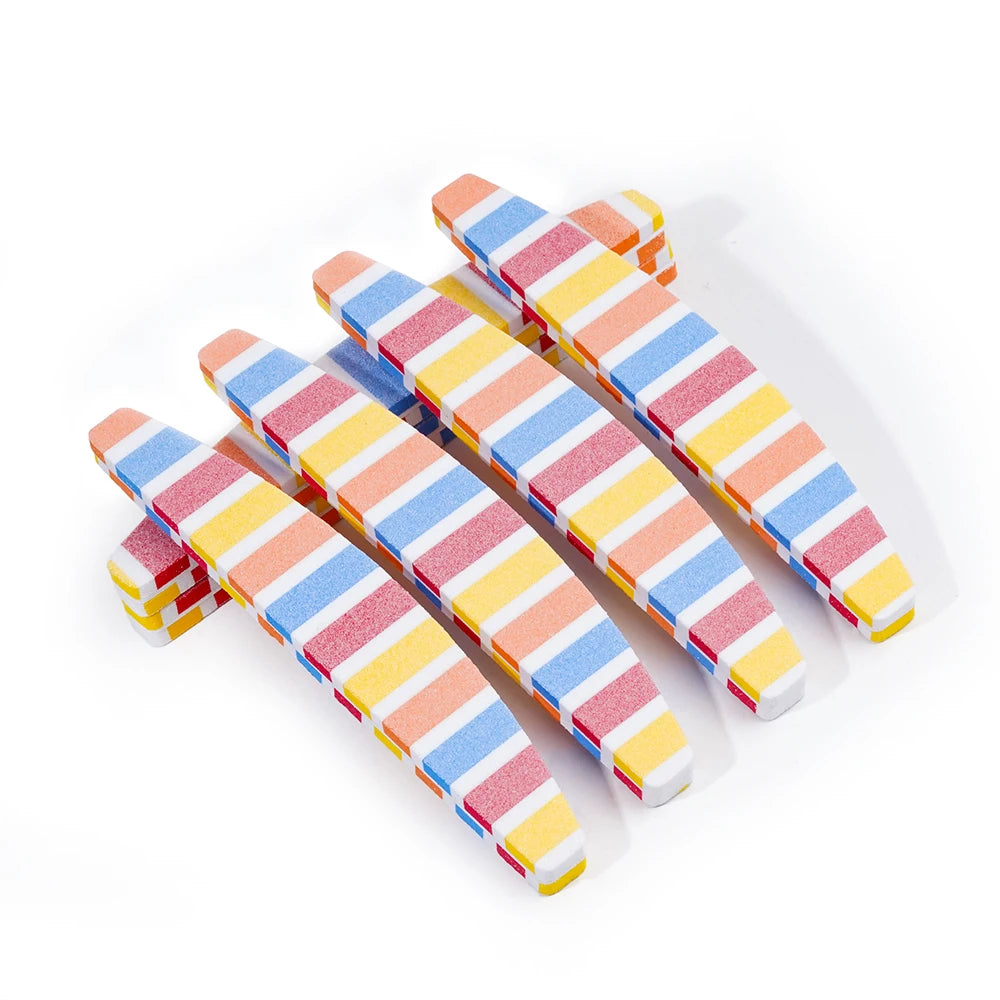 Packaging Design Nail Files Packing Box 100 Pcs Professional 100/180 Grit Nail File