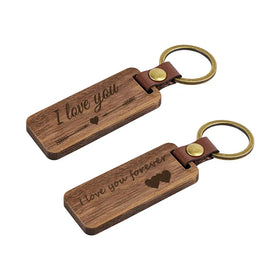 2026 New Arrival Pure Wood Keychain Customized Name Christmas Keychain