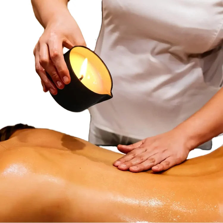 Eco-friendly Organic Handmade Soy Wax Scented Massage Oil Candle for Body Spa Massage Diwali & Father's Day Gift