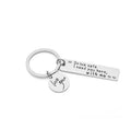Stainless Steel Drive Safe I Need You Here with Me I love You Keychain Key Ring for Boyfriend Gift