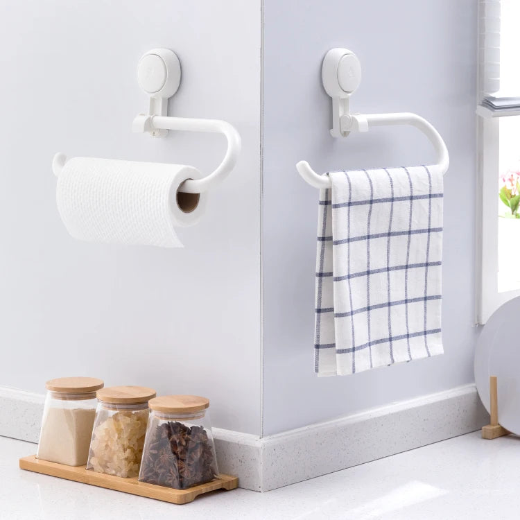 Hot Sale Waterproof Wall Mounted Bathroom Kitchen Storage Rack No-Drilling Tissue Box Toilet Organizer Vacuum Tissue Holder