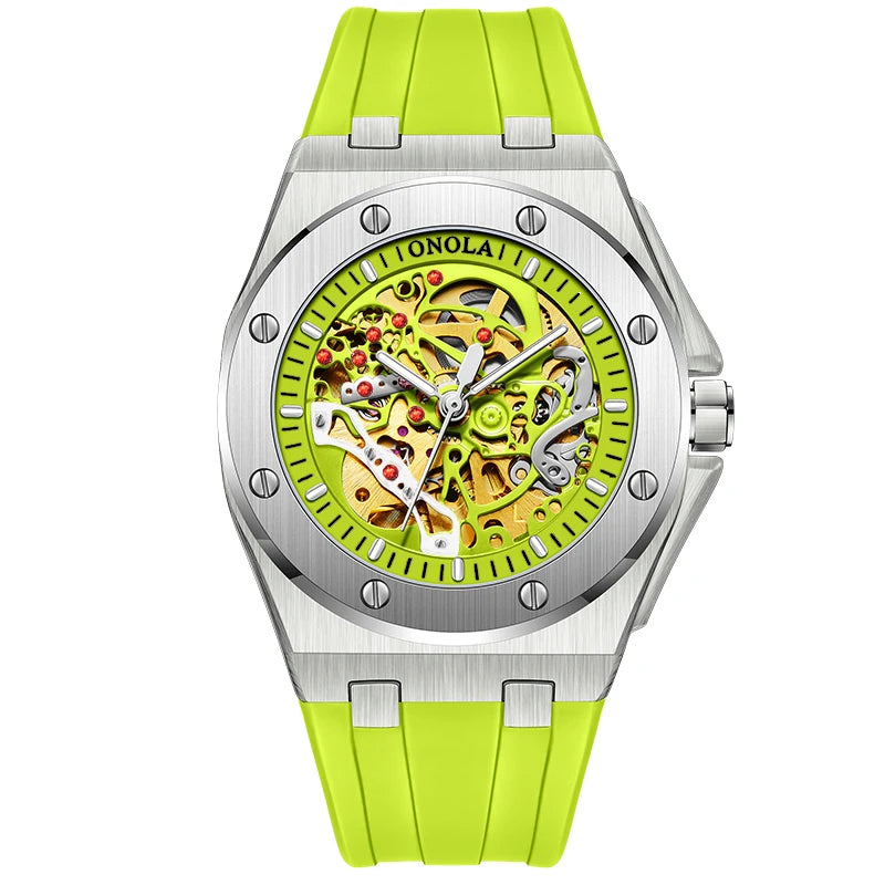 ONOLA 3834 Custom Brand Mens Watch Luxury Bulk Wholesale Watches Mens Sport Mens Watches Silver Luminous Pointer Clock