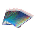 Holographic Bubble Envelope Mailing Bags Rainbow Metallic Poly Bubble Mailers Courier Shipping Packaging Bag