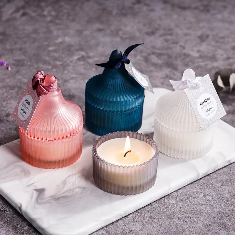 Nordic Style Soy Wax Indoor Wax Aromatherapy Candles Scented Candles for Candlelight Dinners Sceted Candle